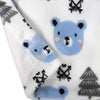 Minky Animal Snuggler Lovey Blanket for Kids, Babies, Boys, Girls, Gender Neutral Security Blanket with Stuffed Animal (Beary Blue Bear)