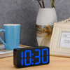 DreamSky Compact Digital Alarm Clock with USB Port for Charging, 0-100% Adjustable Brightness Dimmer, Blue Bold Digit Display, Adjustable Alarm Volume, 12/24Hr, Snooze, Bedroom Desk Alarm Clock.