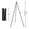 Mutualsign Easel Stand for Display Floor Easels for Signs Black Tripod for Poster Welcome Board Stands, Base 63