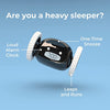 CLOCKY Alarm Clock on Wheels (Original) | Extra Loud for Heavy Sleeper (Adult or Kid Bedroom Robot Clockie) Funny, Rolling, Run-Away, Moving, Jumping (Black)
