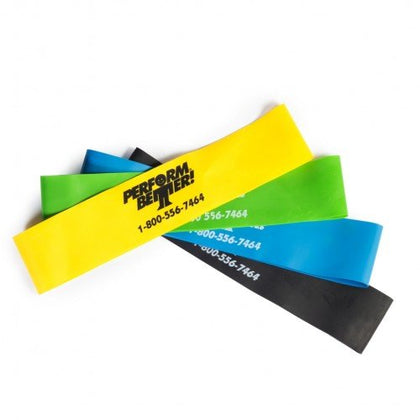 Perform Better Mini Band Resistance Loop Exercise Bands - Set of 4