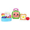 CoComelon Lunchbox Playset - Includes Lunchbox, 3-Piece Tray, Fork, Spoon, Toast with Egg, Apple, Popsicle, Activity Card - Toys for Kids, Toddlers, and Preschoolers
