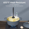 U-Taste Silicone Spatula Set with 600 Degrees Fahrenheit Heat Resistant (Black)