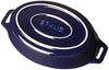STAUB Ceramics Oval Baking Dish, 9-inch, Dark Blue