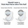Amazon Basics Ultra Thin Pads with Flexi-Wings for Periods, Regular Absorbency, Unscented, Size 1, 144 Count, 4 Packs of 36 (Previously Solimo)