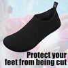 Unisex Water Shoes Quick-Drying Beach Aqua Shoes for Women Men Black Z Style 5-5.5 W/ 3-4 M US