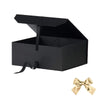 Black Gift Box Large 13x11x5.3 Inches, Black Box with Ribbon with Lid Magnetic Closure, Christmas Gift Box, Gift Boxes for Present Graduation Storage (Matte Black)