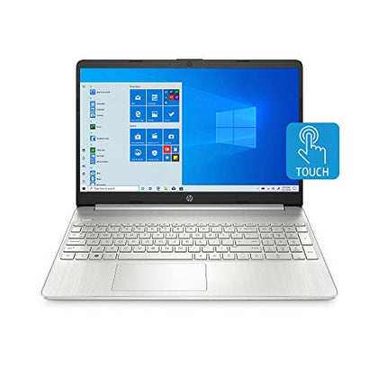 HP 15-inch Touchscreen Laptop, AMD Ryzen 3 3250U, 8 GB RAM, 256 GB SSD, Windows 11 Home in S Mode (15-ef1020nr, Natural Silver)