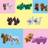 Taken All 20 Pieces Friend Animal Figures Building Blocks Toy - Pink Pig, Tortoise, Squirrel, Cow, Chicken,Horse and More Farm Animal Kingdoms Tight Fit with Major Brands