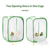 Two Doors Monarch Butterfly Habitat, Insect Mesh Cage, Caterpillar Enclosure Terrarium Pop-up (15.7 X 15.7 X 24 Inches)
