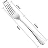Dinner Forks,Set of 16 Top Food Grade Stainless Steel Silverware Forks,Table Forks,Flatware Forks,8 Inches,Mirror Finish & Dishwasher Safe,Use for Home,Kitchen or Restaurant