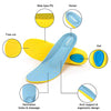 Shoe Insoles for Kids and Women, Memory Foam Insoles, Comfortable Sports Shoe Inserts for Shock Absorption and Relieve Foot Pain, Plantar Fasciitis Arch Support Insoles, S(Women 5-6/ Kids 2-5)