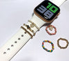 3PCS/Set Bead Decorative Ring for Apple Watch Series 8 7 6 5 4 iWatch 45mm 41mm Strap Accessories ,Tomcrazy Diamond Watch Band Loops for Watch Bands Any Width 20mm Samsung Galaxy Watch 4 44mm 40mm 3 Active 2 Vivomove Huawei Watch 2 Pro (e)