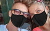 Black Face Mask,Reusable Face Masks, Cloth Face Mask with Adjustable Ear Loops, Travel Masks, Breathable Adult Masks Washable for Men Women (Black)