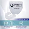 CustMbite Nightguard for Teeth Grinding, Clear (2 Pack) Made in USA