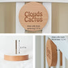 Clouds and Cactus Crib Mobile Arm 33 Inches for Baby Nursery - 100% Natural Beech Wood with Extra Matching Wooden Holder Attachment and Anti Slip Clamping System (Curved)