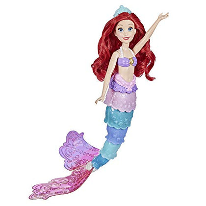 Disney Princess Rainbow Reveal Ariel, Color Change Doll, Water Toy Inspired by The Disneys The Little Mermaid, for Girls 3 and Up