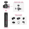 ULANZI Mini Camera Tripod with 360° Ball Head & Cold Shoe, Extendable Small Selfie Stick Tabletop Tripod Stand Handle Grip for Camera iPhone 11 Canon G7X Mark III Sony ZV-1 RX100 VII A6600 Vlogging