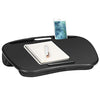 LAPGEAR MyDesk Lap Desk with Device Ledge and Phone Holder - Black - Fits up to 15.6 Inch Laptops - Style No. 44448