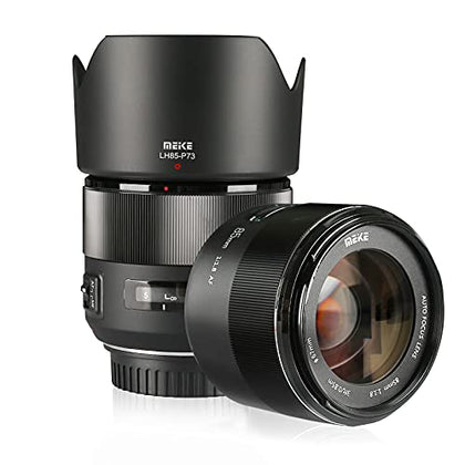 Meike 85mm f1.8 Large Aperture Full Frame Auto Focus Telephoto Lens for Canon EOS EF Mount Digital SLR Camera Compatible with APS C Bodies Such as 1D 5D3 5D4 6D 7D 70D 550D 80D
