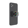 PopSockets Translucent Phone Grip with Expanding Kickstand, PopSockets for Phone, Translucent PopGrip - Black Disco