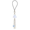 QqzsJewls Blue Phone Charm Cute Kawaii Jellyfish Phone Accessories Charm Star Beaded Glass Keychain Charm for Phone Case Women Girls Lily of the Valley Flower