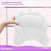 Bath Pillow RUVINCE Ergonomic Luxury Bathtub Pillow with Head,Neck, Shoulder and Back Support, 4D Bath Pillows for tub with 6 Powerful Suction Cups, Fits All Bathtub
