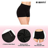 ALWAYS Women's Soft Yoga Shorts -High Waisted Spandex Slip Shorts 2 Pack Petite Black X-Small