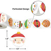 Ornament Stickers Christmas Roll Sticker for Kids Christmas Cards Envelopes Seal Gift Tags 500Pcs
