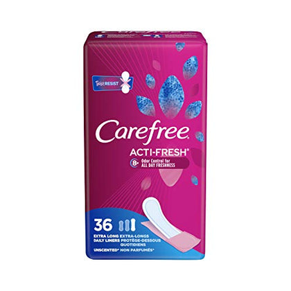 Carefree Body Shape Pantiliners, Extra Long To Go Unscented, 36 ct