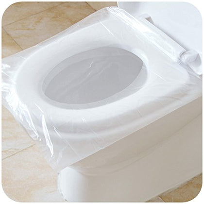 Luckyrao 50 PCS Travel Disposable Toilet Seat Cover Waterproof Portable WC Pad Toilet Mat for Baby Pregnant Mom,Independent Packing
