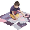 25 PCS Baby Foam Play Mat, Kids Play Mat with Fence Large 45x45 Thick 0.47 inch Purple Animals Puzzle Floor Mat for Kids Babies Toddlers Infants Crawling Room Decor