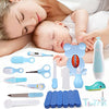 Baby Healthcare and Grooming Kit, 26 in 1 Baby Electric Nail Trimmer Set Newborn Nursery Health Care Set for Newborn Infant Toddlers Baby Boys Girls Kids Haircut Tools (Blue 26 in 1)