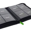 Vault X Premium Exo-Tec Zip Binder - 4 Pocket Trading Card Album Folder - 160 Side Loading Pocket Binder for TCG (Black)