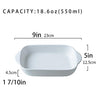 White Small Ceramics Rectangular casserole dish Baking Dishes with Handle for Oven Ceramic Baking Pan Lasagna Casserole Pan Individual Bakeware 9x5 inch