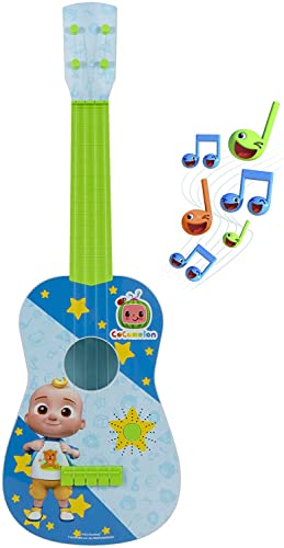 Cocomelon Musical Guitar by First Act, 23.5 Kids Guitar - Plays Clips of The Finger Family Song - Musical Instruments for Kids, Toddlers, and Preschoolers