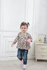 XUANHAO 12-18 Month Girl Clothes 2PCS Leopard Long Sleeve Shirt Denim Ripped Jeans Cute Fall Winter Clothes Outfits For Girls 12-18 Months