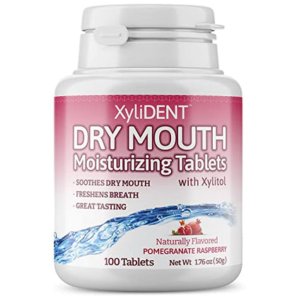 Nature's Stance XyliDENT Xylitol Tablets for Dry Mouth Relief - Stimulates Saliva, Freshens Breath, Reduces Acid Production, Fast Acting Extended Relief, 100 Count