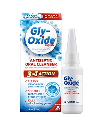 Gly-Oxide Alcohol-Free Antiseptic Mouth Sore Rinse, 0.5 oz