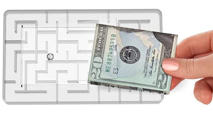 Money Puzzle Box, Money Maze Gift Holder, Fun Way to Give Cash as a Gift - Stocking Stuffers for Kids and Adults