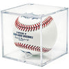 Baseball Display Case, UV Protected Acrylic Cube Baseball Holder Square Clear Box Memorabilia Display & Storage Sports Official Baseball Display Case - Autograph Display - Fits Official Size Ball