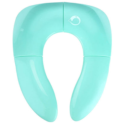 Kisdream Portable Potty Training Seat for Toddlers, Perfect Folding Travel Toddler Toilet Training Seat, 4 Non-Slip Silicone Pads, Fits Most Toilets, Includes Free Travel Bag