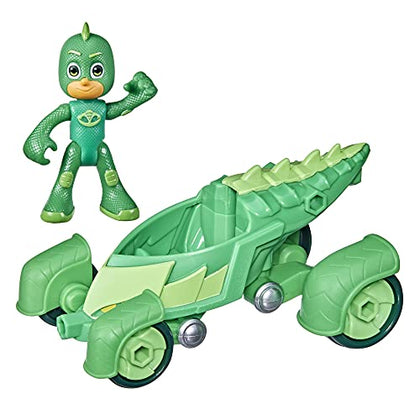 PJ Masks Gekko-Mobile Preschool Toy, Gekko Car with Action Figure for Kids Ages 3 and Up