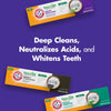 ARM & HAMMER Essentials Fluoride-Free Toothpaste Whiten + Activated Charcoal-4 Pack of 4.3oz Tubes, Clean Mint- 100% Natural Baking Soda