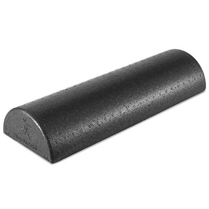 ProsourceFit High Density Foam Rollers 18 - inches long. Firm Full Body Athletic Massager for Back Stretching, Yoga, Pilates, Post Workout Trigger Point Release, Black