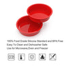 SILIVO 9.5 inch Round Cake Pans (2 Pack) - Silicone Cake Molds for Baking, Nonstick Baking Pans for Layer Cake, Cheese Cake and Chocolate Cake - 9.5 inch Cake Pan