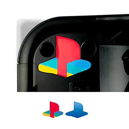 Retro Sticker Underlay - Glossy Vinyl Decal Compatible with PS5 (2 Pack)