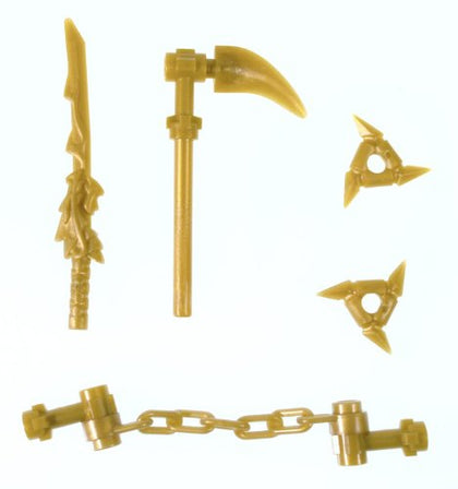 LEGO Ninjago Gold Weapons Set (Minifigures),9 pcs