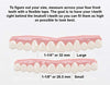 Imako Cosmetic Teeth - Small, Natural - Upper Veneers - Custom Fit at Home, Arrives Flat, DIY Smile Makeover, Made in USA!