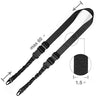 CVLIFE Two Points Sling with Length Adjuster Traditional Sling with Metal Hook for Outdoors Black